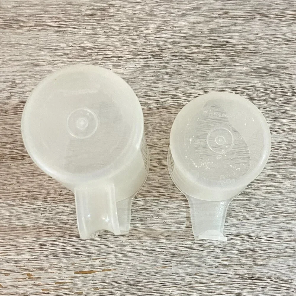 Vintage Tupperware Set 6 Pc Storage Measuring Cups